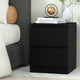Artiss Bedside Table 2 Drawers - PEPE Black - Mekamart Australia