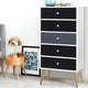 Artiss 5 Chest of Drawers - BONDS White - Mekamart Australia