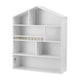 Keezi 4 Tiers Kids Bookshelf Wooden Bookcase Display Storage Organiser Cabinet White - Mekamart Australia