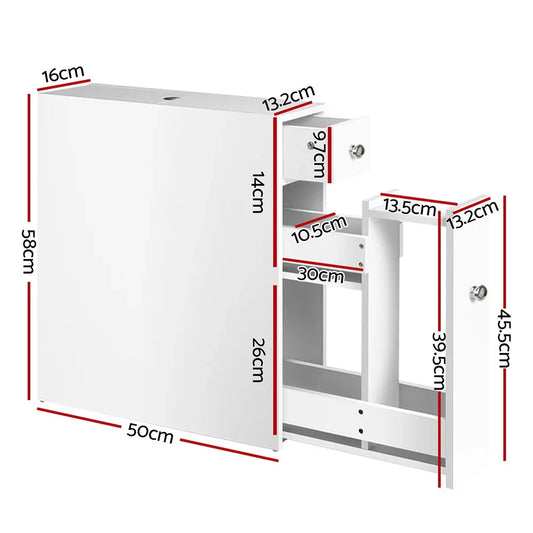 Artiss Bathroom Storage Cabinet Tissue Holder - Mekamart Australia