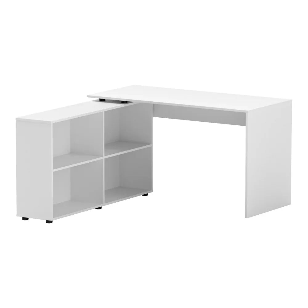 Artiss Computer Desk Bookshelf White 130CM - Mekamart Australia