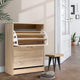 Artiss Shoe Rack Cabinet 24 Pairs 3-tier Wood Nina - Mekamart Australia