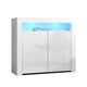 Artiss Buffet Sideboard LED - ARNO White - Mekamart Australia