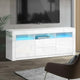 Artiss Entertainment Unit TV Cabinet LED 160cm White Anna - Mekamart Australia
