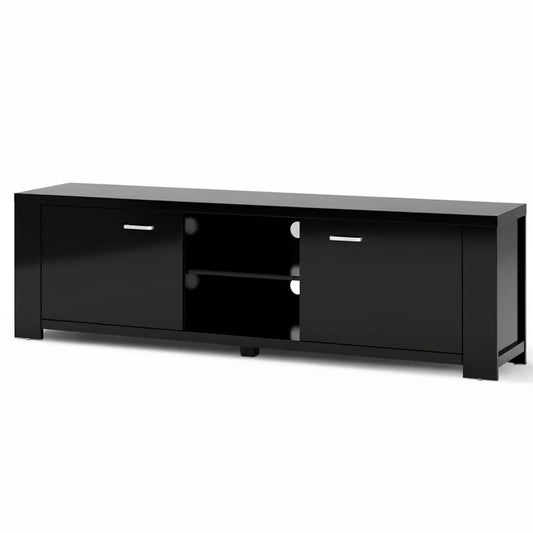 Artiss TV Cabinet Entertainment Unit 160cm Black Maxi - Mekamart Australia