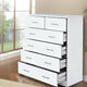 Artiss 6 Chest of Drawers - ANDES White - Mekamart Australia