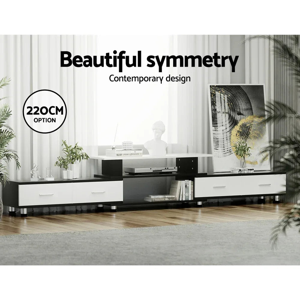 Artiss TV Cabinet Entertainment Unit Extendable 160CM To 220CM - Mekamart Australia