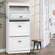 Artiss Shoe Rack Cabinet 18 Pairs 3-tier White Sena - Mekamart Australia