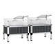 Green Fingers Raised Garden Bed x2 80x49x74cm Greenhouse Planter Box Galvanised Herb - Mekamart Australia