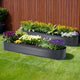 2x Green Fingers Raised Garden Bed 320X80X42cm Oval Planter Box Container Galvanised - Mekamart Australia
