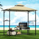 Instahut Gazebo Outdoor Patio Marquee BBQ Grill Shelter Garden Shade Hooks Beige - Mekamart Australia
