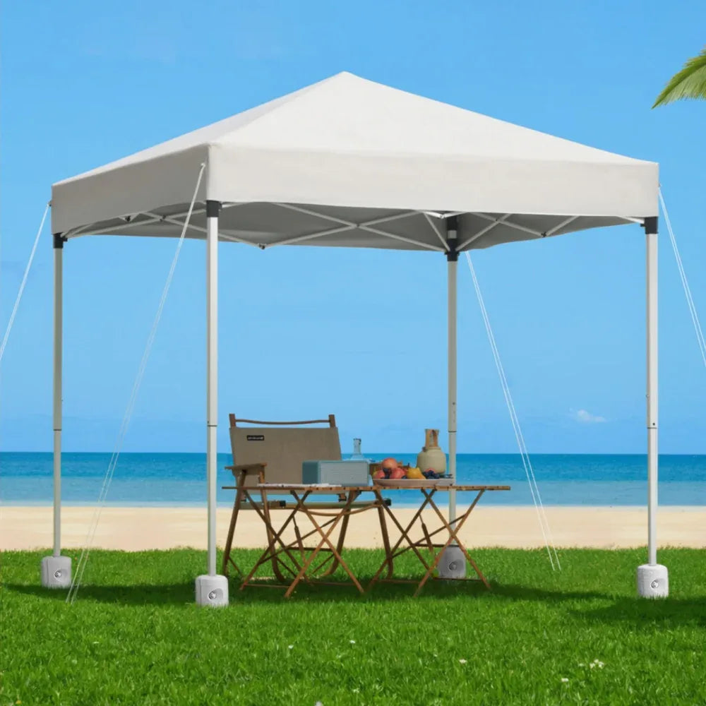 Instahut Gazebo 2x2m Outdoor Patio Garden Marquee Shade w/ Base Pods White - Mekamart Australia