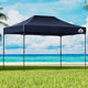 Instahut Gazebo Pop Up 3x4.5m w/Base Podx4 Marquee Folding Outdoor Wedding Camping Tent Shade Canopy Navy - Mekamart Australia