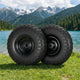 Gardeon 2pcs, 4.10/3.50-4 Tire And Wheel Flat Free, 26cm Solid Rubber Tires with 5/8 Axle Bore Hole And Double Sealed Bearings, Perfect for Wheelbarrow, Garden Cart, Wagon, Dolly - Mekamart Australia