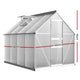 Green Fingers Greenhouse 2.42x1.9x1.95M Aluminium Polycarbonate Green House Garden Shed - Mekamart Australia