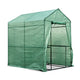 Green Fingers Greenhouse 1.2x1.9x1.9M Walk in Green House Tunnel Plant Garden Shed 4 Shelves - Mekamart Australia