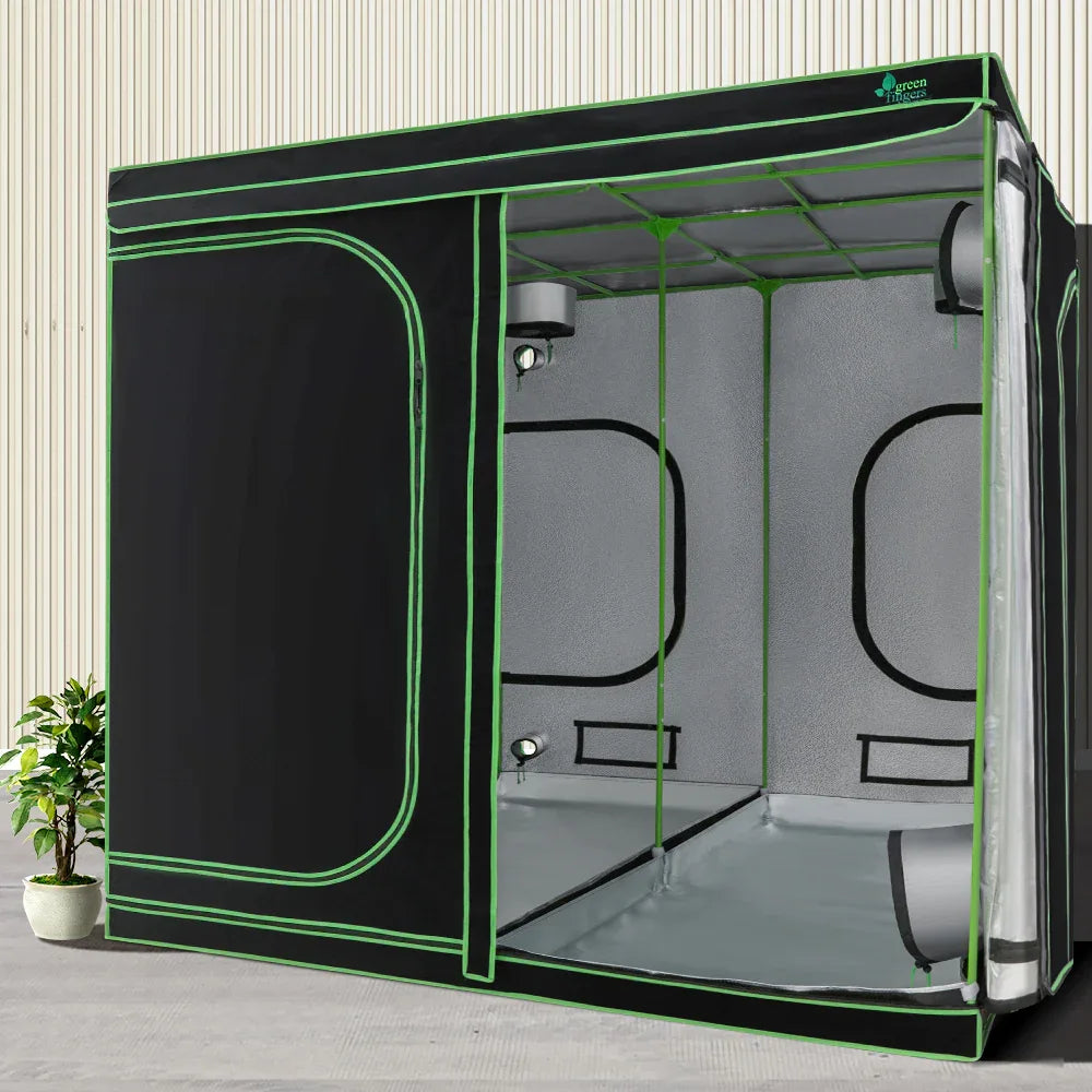 Green Fingers Grow Tent 200x200x200CM Hydroponics Kit Indoor Plant Room System - Mekamart Australia