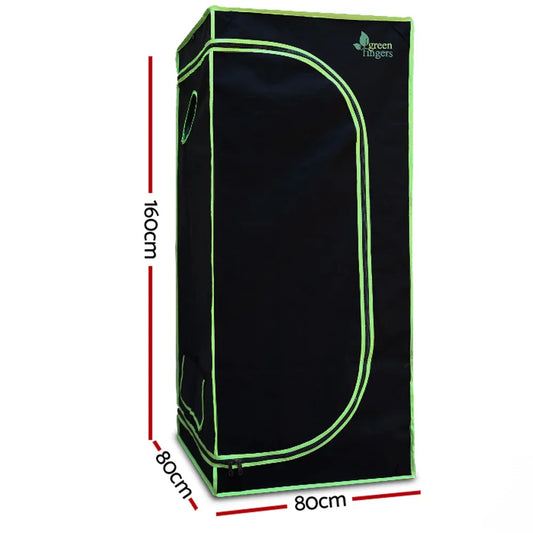 Green Fingers Grow Tent 80x80x160CM Hydroponics Kit Indoor Plant Room System - Mekamart Australia