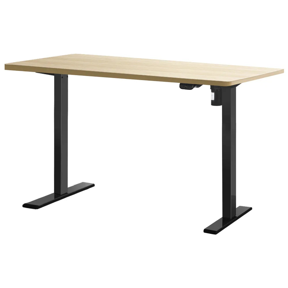 Artiss Standing Desk Motorised White Oak 140CM - Mekamart Australia