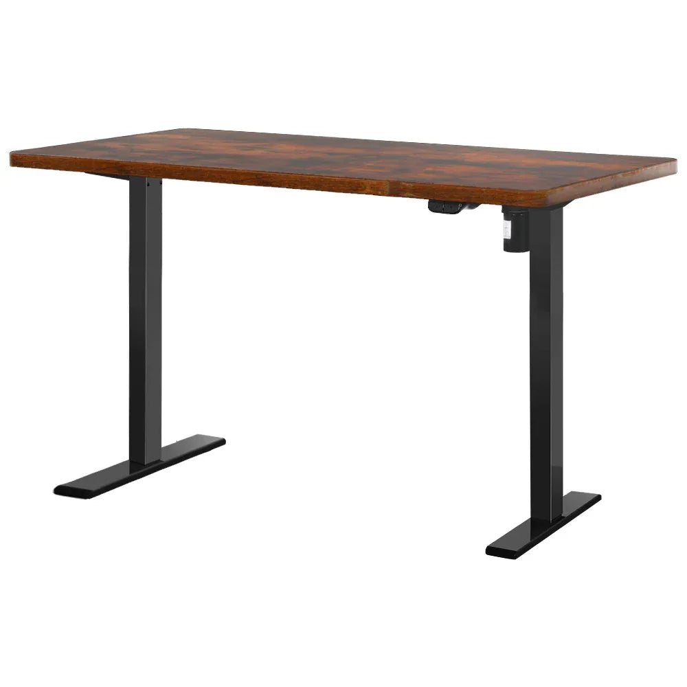Artiss Standing Desk Motorised Rustic Brown 120CM - Mekamart Australia