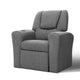 Keezi Kids Recliner Chair Linen Soft Sofa Lounge Couch Children Armchair Grey - Mekamart Australia