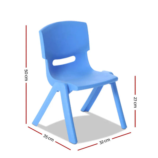 Keezi Kids Chairs Set Plastic Set of 4 Activity Study Chair 50KG - Mekamart Australia