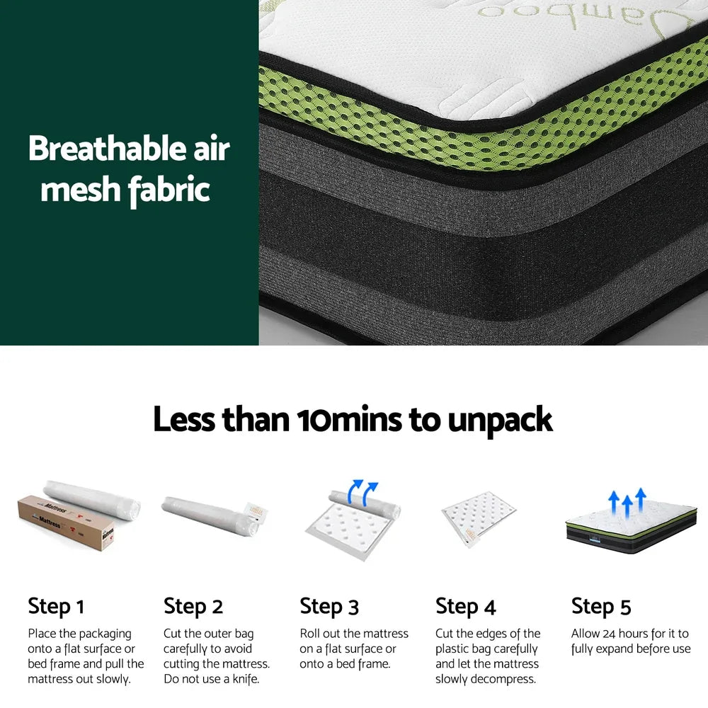 Giselle Mattress Cool Gel Foam 30cm Single - Mekamart Australia