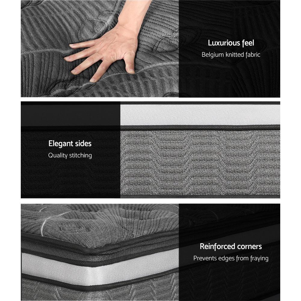 Giselle Bedding 34cm Mattress Double Layer Pocket Spring Double - Mekamart Australia