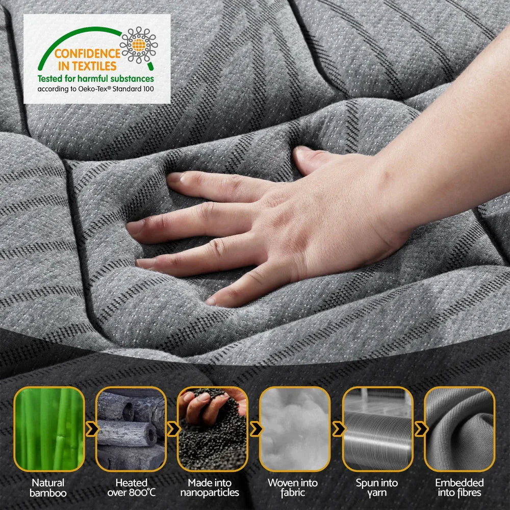 Giselle Bedding 22cm Mattress Medium Firm Single - Mekamart Australia