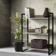 Artiss Bookshelf 3 Tiers - NOE Black and Oak - Mekamart Australia