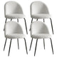 Artiss Dining Chairs Set of 4 Sherpa Boucle White - Mekamart Australia