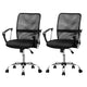 Artiss 2x Mesh Office Chair Mid Back Black - Mekamart Australia