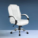 Artiss Executive Office Chair Leather Tilt White - Mekamart Australia