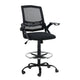 Artiss Office Chair Drafting Stool Mesh Chairs Black - Mekamart Australia