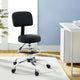 Artiss Office Chair Drafting Computer Standing Desk Chairs Ergonomic PU Black - Mekamart Australia