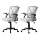 Artiss 2x Mesh Office Chair Mid Back Grey - Mekamart Australia