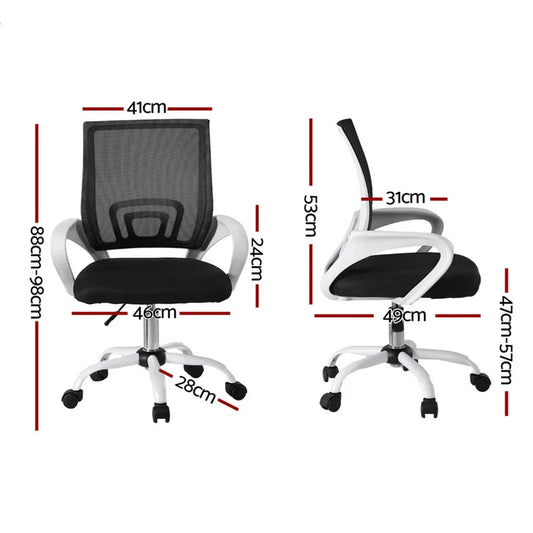 Artiss Office Chair Mesh Computer Gaming Desk Chairs Work Study Mid Back - Mekamart Australia