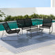 Gardeon Outdoor Sofa Set Lounge Setting Textilene Table and Chairs Garden Patio Furniture - Mekamart Australia
