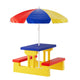 Keezi Kids Outdoor Table and Chairs Set Picnic Bench Umbrella Children Indoor - Mekamart Australia