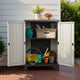 Gardeon Outdoor Storage Cabinet Box 92cm Lockable Cupboard Sheds Garage Adjustable Beige