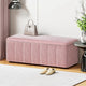 Artiss Storage Ottoman Blanket Box 103cm Velvet Pink - Mekamart Australia