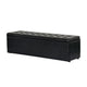 Artiss Storage Ottoman Blanket Box 140cm Leather Black - Mekamart Australia