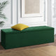 Artiss Storage Ottoman Blanket Box 140cm Velvet Green - Mekamart Australia