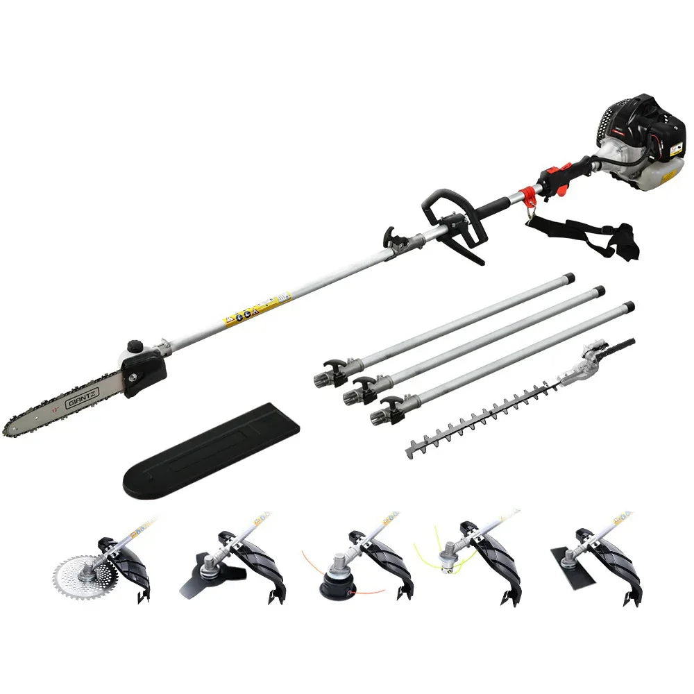 Giantz 65CC Pole Chainsaw Petrol Brush Cutter Whipper Snipper Hedge Trimmer - Mekamart Australia