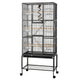 i.Pet 176cm 3-Tier Large Bird Cage Aviary with Ladder Parrot Budgie Wheels Black