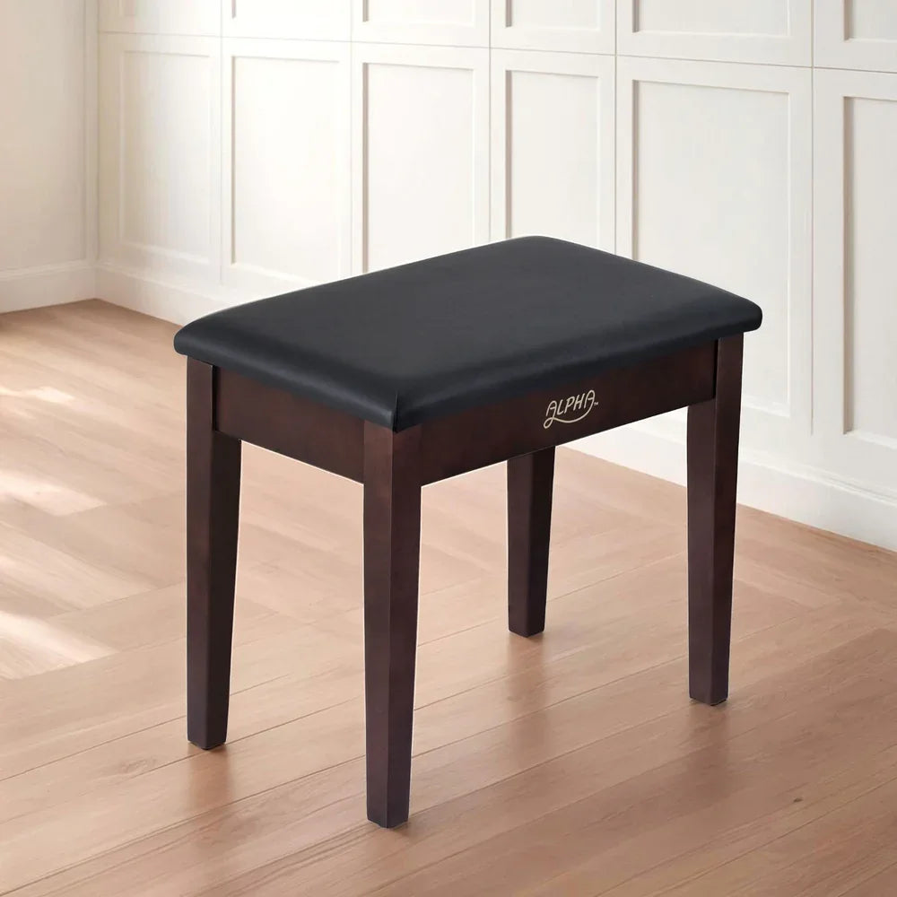 Alpha Piano Bench Stool with Storage Wooden PU Leather - Mekamart Australia