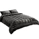 Giselle Bedding Faux Mink Quilt Charcoal King - Mekamart Australia