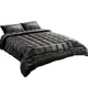 Giselle Bedding Faux Mink Quilt Charcoal Queen - Mekamart Australia