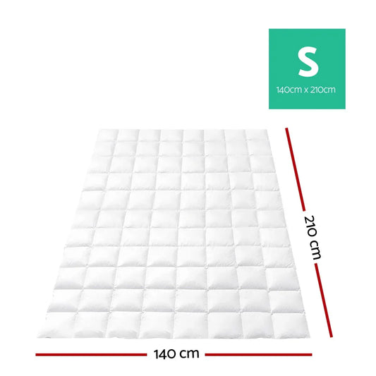 Giselle Bedding 700GSM Goose Down Feather Quilt Single - Mekamart Australia