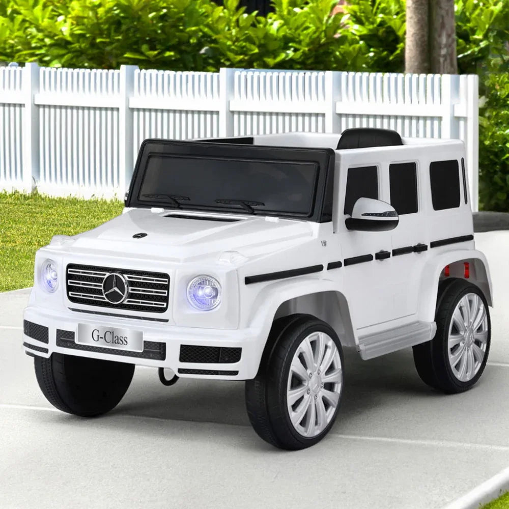 Kids Ride On Car Licensed G500 Electric Toys Horn Remote 12V White - Mekamart Australia